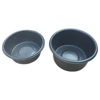 Pot rond en plastique PE de qualité alimentaire pour nénuphar noir, moulage par rotation, logo personnalisé, bassin à usage unique, Chine, Fujian