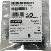 6ES7 193-6CP04-2MA0 Señales de Codificación por Colores Nuevas Originales Sistemas PLC de Control Programable para Automatización Industrial