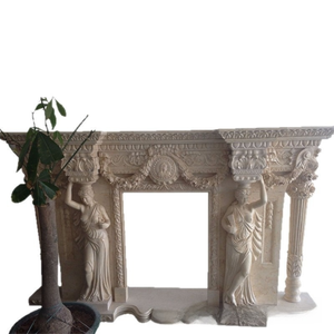 Mueble de <span class=keywords><strong>Chimenea</strong></span> de Estilo Europeo con Columnas Talladas en Mármol, Decoración para <span class=keywords><strong>Chimenea</strong></span>, Adorno para <span class=keywords><strong>Chimenea</strong></span>, Núcleo de <span class=keywords><strong>Chimenea</strong></span> - Product Image 4