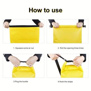 Sacs étanches en PVC à succès : sacs de plage et sacs à bandoulière zippés pour activités de plein air, natation, camping, escalade, avec logo personnalisé - Product Image 4