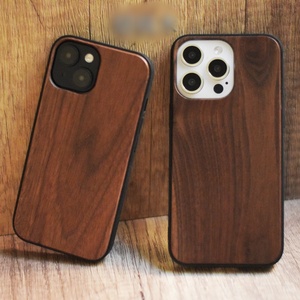 Coque de téléphone en bois naturel en gros pour iPhone 15 Plus, coque arrière vierge en bois véritable avec logo personnalisé pour iPhone 16 Pro Max 13 Mini - Product Image 6