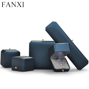 FANXI Luxury Handmade Octagonal Stamping <b>Led</b> Jewelry Gift <b>Boxs</b> Bracelets Necklaces for Earrings with <b>Lights</b> - Product Image 3