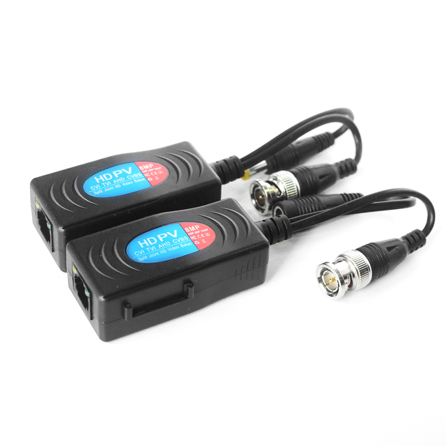 Video Balun 5mp 8mp Twisted Pair Transmitter 400M Camera Video BNC Connector