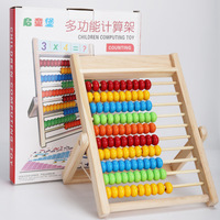 Le nouveau support de calcul de nombre multifonctionnel boulier en bois Montessori jouet de comptage éducatif pour enfants tout-petits garçons et filles