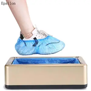 Epsilon-dispensador de cubiertas de zapatos totalmente automático, máquina de cobertura de pies pe para mantener el suelo limpio, venta al por mayor