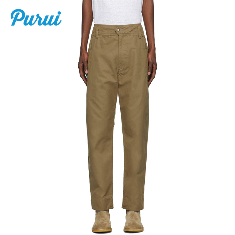 Moda informal para hombre vendimia Harem de ante con cordón de color sólido  Pantalones - NewChic