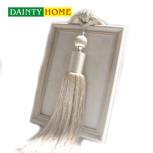 Design classique élégant suspendu boule rideau glands Offre Spéciale décoratif cravate arrière pour tringles à rideaux pistes et accessoires - Product Image 2