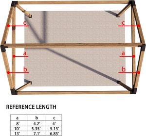Supports de pergola à toit incliné 4 x 4 <span class=keywords><strong>Kit</strong></span> de supports DIY pour poutres en bois <span class=keywords><strong>Kit</strong></span> de pergola en acier durable pour abris de jardin - Product Image 5