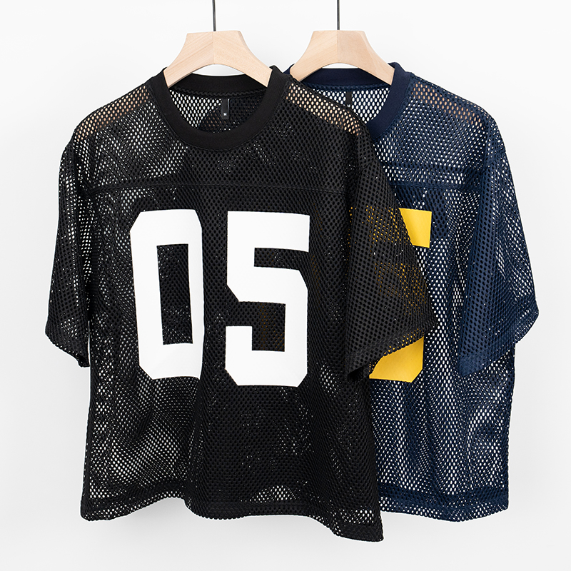 ◆S/Double◆ Football Jersey 半袖 Tシャツ S Double Jersey : S-Double Football Jersey(Black)(Navy) (มี