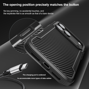 Top bán sợi Carbon chống sốc trường hợp đối với <span class=keywords><strong>iPhone</strong></span> 17 Pro Max 17 không khí từ khung kim loại thả bằng chứng điện thoại di động trường hợp - Product Image 6