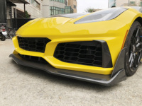 Nouvelle lèvre inférieure avant en fibre de carbone pour Corvette C7 2014-2019 avec pare-chocs ZR1 réplique pour rétrofit/amélioration