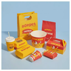 Custom Disposable Fast Food Paper Box Burger Fried Chicken French Fries Takeaway Packaging Food Container - Product Image 5