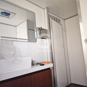 Remorque de toilettes extérieures entièrement équipée, remorque de salle de bain mobile portable - Product Image 5