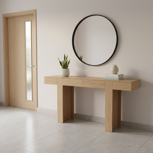 Table <span class=keywords><strong>d</strong></span>'<span class=keywords><strong>entrée</strong></span> moderne, écologique, multifonctionnelle, de haute qualité, pour salon, hôtel, facile à assembler, en MDF, certifiée BSCI-FSC, OEM - Product Image 6