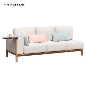 गर्म बिक्री वाणिज्यिक पैटियो सेशनल सोफा सेट एल्यूमीनियम कुशन सीट पीछे तीन सीटों गार्डन होटल फर्नीचर - Product Image 3