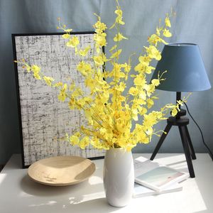 Decoración artificial para <span class=keywords><strong>el</strong></span> hogar, flor colgante, simulación, sakura, danza, orquídea, planta - Product Image 3
