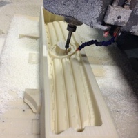 Pelat Samping Rel Pemandu Plastik UHMW-PE / Nylon Ukuran Besar, Bagian Struktural Panjang, Dibuat dengan Mesin CNC Khusus GH