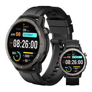 Agm Đồng hồ W1 1.43 AMOLED Smartwatch 5ATM IP68 không thấm nước GPS thể thao ngoài trời thể dục Tracker BT cuộc gọi màu đen không thấm nước thông minh đồng hồ - Product Image 1