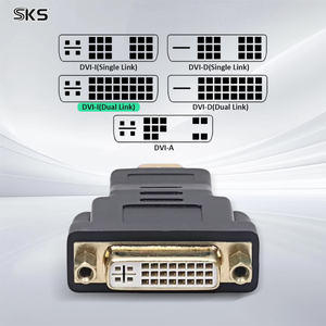 Adaptateur DVI moulé par injection, <span class=keywords><strong>convertisseur</strong></span> vidéo HD 1080P, conducteur <span class=keywords><strong>en</strong></span> cuivre pur pour moniteur PC, imprimante, scanner <span class=keywords><strong>de</strong></span> codes-barres - Product Image 3