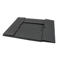 Ingrosso logo personalizzato design stampa nero carta rigida magnetica pieghevole confezione regalo bianca per il prodotto
