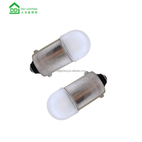 PC 밀키 커버 12V AC/DC BA9S 1W 핀볼 T10 E10 BA9S LED 표시등 전구 용 인터리오 전구 led