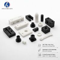 Pièces en plastique POM Acetal Delrin usinées sur mesure par CNC, manchons, supports, blocs à bride, qualité alimentaire et médicale, débavurées, devis rapide, électroérosion à fil