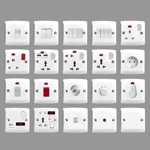 VBQN Suministros Eléctricos A61Series Wall PC Modern Light <span class=keywords><strong>2</strong></span> Gang <span class=keywords><strong>2</strong></span> Way Interruptor de encendido y apagado eléctrico de pared - Product Image 6