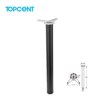 Pieds de table Topcent, style industriel, pour restaurant, bureau, banc, table à café, mobilier de salle à manger, en fonte et acier, pieds de table en métal