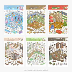 สติกเกอร์ฉากจำลอง 3 มิติ แบบแพ็ค 1 ชิ้น วัสดุทำสมุดภาพ ลายการ์ตูนน่ารัก ฉากจิ๋วสำหรับตกแต่ง - Product Image 5