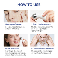 Lisse les ridules, booste l'éclat de la peau, peptides de collagène, acide hyaluronique, gel conducteur pour appareils à microcourant
