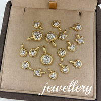 Parure de bijoux en or massif 18K AU750, boucles d'oreilles clous étincelantes effet glace pilée, bagues, collier, bracelet, bijoux délicats empilables