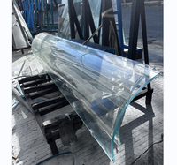 Verre de sécurité incurvé, trempé et feuilleté PVB SGP pour mur-rideau, garde-corps, lucarne, verre architectural certifié CE ISO