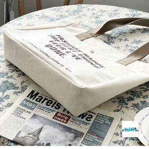 Sacs fourre-tout personnalisés originaux avec poche zippée, sacs fourre-tout en toile de coton écologiques avec logo - Product Image 4