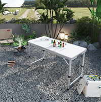 Table de camping pliable légère et personnalisable pour la randonnée, le barbecue, la plage, en aluminium, avec sac de transport, pour usage en entrepôt