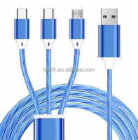 Cable de Carga LED de 1.2m, PVC Suave, para Teléfonos, Computadoras, Auriculares, Impresoras, Cámaras, Cobre Puro, Venta al Por Mayor