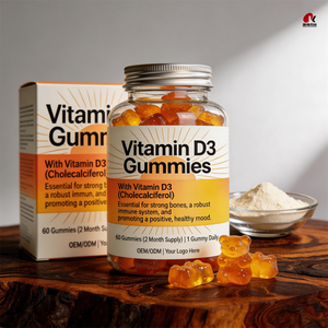 Gomitas de Vitamina D3 de Alta Potencia OEM/ODM <span class=keywords><strong>2000</strong></span> UI con K2 para el Soporte Óseo e Inmunológico a Base de Pectina, Suplemento Dietético GMP/Halal/Kosher - Product Image 5