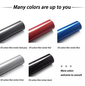 2D 3D 4D 5D Film de Protection intérieure autocollant de voiture auto-adhésif sans bulle mat PVC brillant Fiber de carbone vinyle - Product Image 5
