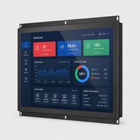 Monitor Layar Sentuh Kapasitif Industri Resolusi 1920x1080 Baru, USB Multi-Touch, Rakitan, Kontrol HMI Terintegrasi