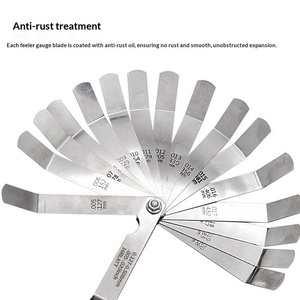 Stainless Steel Wedge Feeler Gauge Bore Gauge Thickness <b>Gap</b> Measuring Tool High Precision - Product Image 4