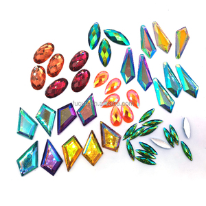 Pierres précieuses de couleur goutte de cristal coudre sur le bâton de <span class=keywords><strong>strass</strong></span> sur les pierres précieuses de <span class=keywords><strong>diamant</strong></span> pierres précieuses violettes en vrac - Product Image 6
