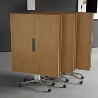 Table de conférence moderne pliable et extensible en bois et métal pour la maison, le bureau et l'hôpital