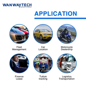 Wanway Fabrikant 4G Auto Beveiliging Gps Volgapparaat Lange Afstand Goedkope Container Motorfiets Auto Voertuig Mini Gps Trackers