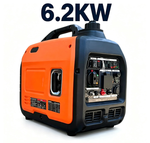 เครื่องกำเนิดไฟฟ้าแบบพกพา 6.2 กิโลวัตต์ เงียบพิเศษ ใช้ได้ทั้งน้ำมันเบนซินและแก๊ส สำหรับกรณีฉุกเฉินกลางแจ้ง - Product Image 1