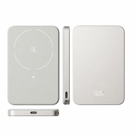 Banque d'alimentation haute capacité 10000mAh Chargeur sans fil magnétique Super fin Chargeur portable Banques d'alimentation pour l'extérieur