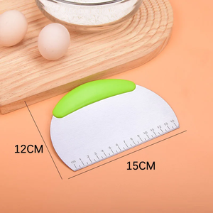 Coupe-pâte en acier inoxydable, racloir à pâte, hachoir, découpe-pâte à pizza avec poignée confortable, outils de cuisson de cuisine - Product Image 5