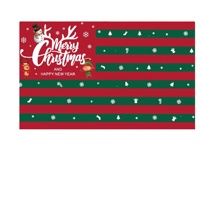Drapeau de Noël 3x5FT, Impression Numérique, Essentiel pour les Fêtes, Production en Gros Directe Usine