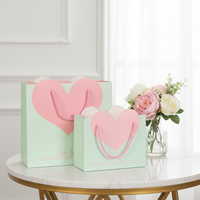 Sacs en papier écologiques personnalisés avec poignées en ruban, logo, petite taille, pour anniversaire, Saint-Valentin, fête des mères, artisanat de bougies