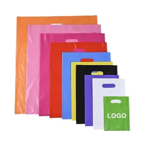 PLA non-woven fabric Christmas gift conventional pp bags Non-woven D- Cut bag from Vietnam with cutting strap