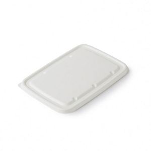 Assiette à déjeuner jetable en bagasse, biodégradable, blanche, moulée, 5 compartiments, plateau alimentaire - Product Image 2
