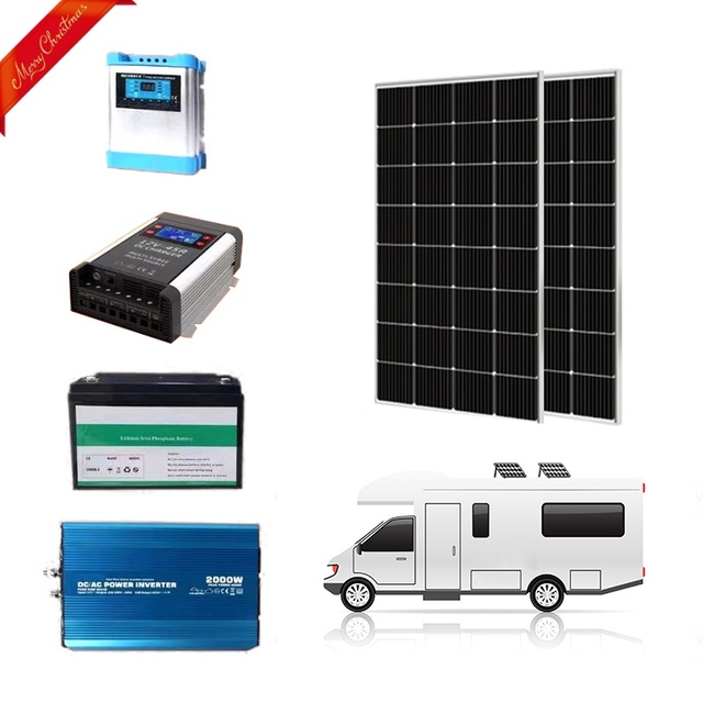 Off-Grid Solar System 5kW 10kW 20kW Complete Kit with Lithium Battery Inverter Solar Panels for Home Cabin RV